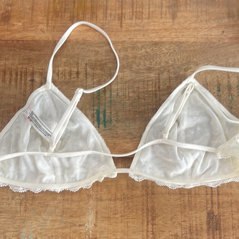 Free People Intimately bralette bra lace M L white - Picture 4 of 4